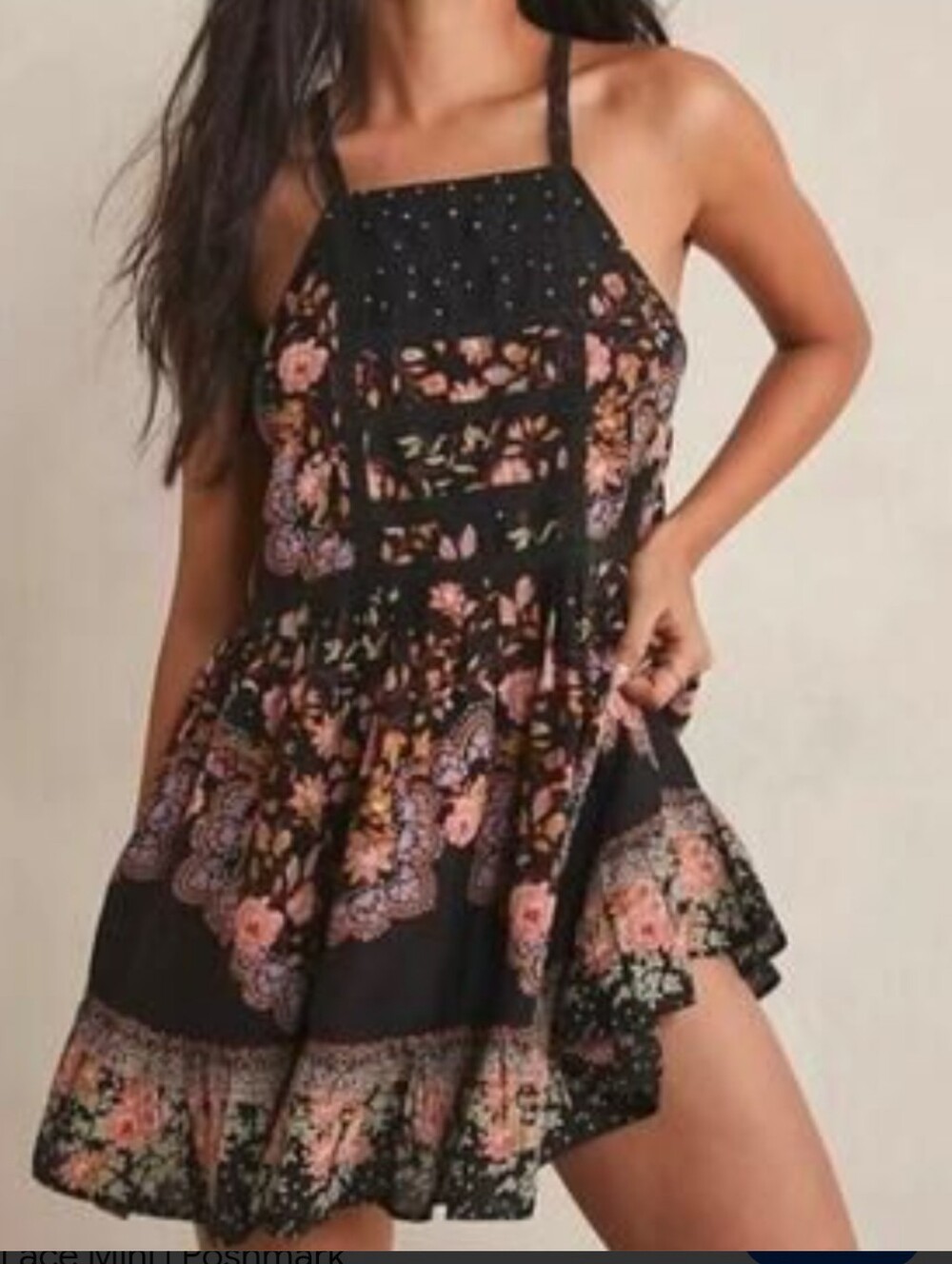 Intimately Free People Wander On floral Slip Top Tunic Dress